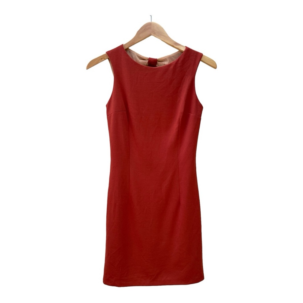 Rust A-Line Open Back Dress Size Small - Picture 6 of 7